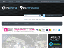 Tablet Screenshot of cycsistemas.com.ar